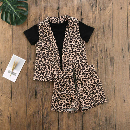 Leopard print suit for children