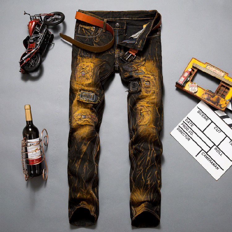 Rugged Biker Cargo/Pencil Jeans