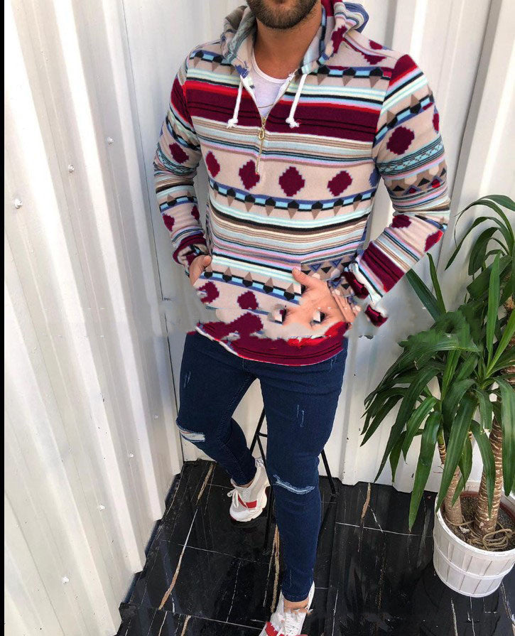 Hot-Selling Hot-Selling Printed Hooded Sweater Men