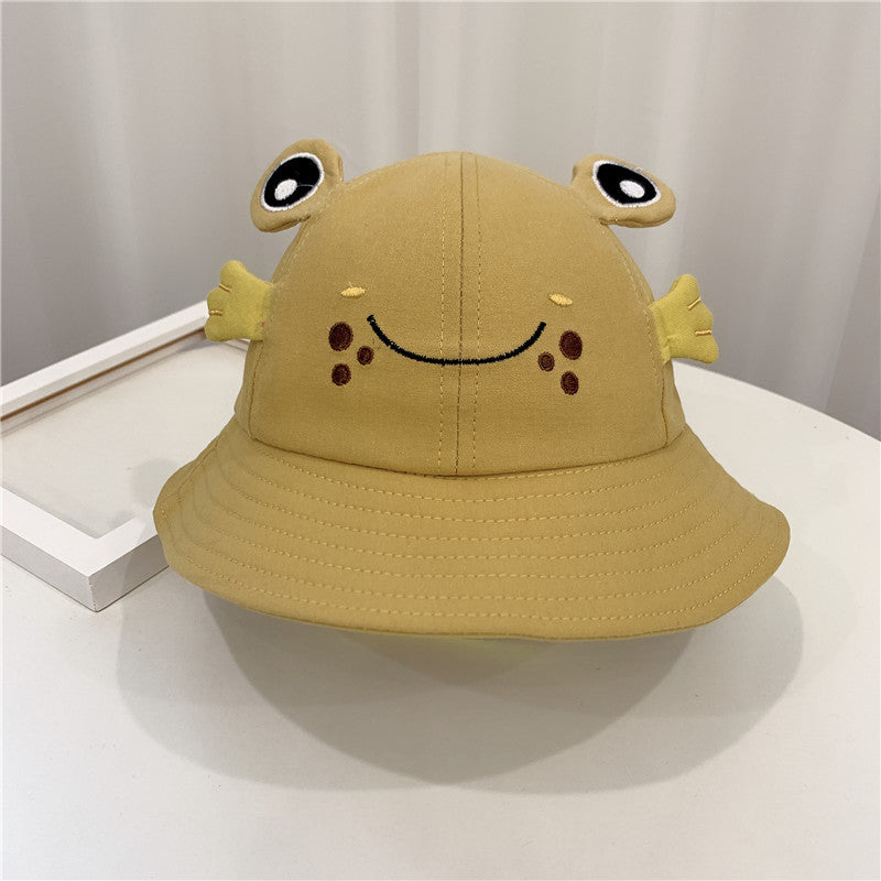 New Products Kitten And Frog Sun Hat Small Pot Hat Baby Hat