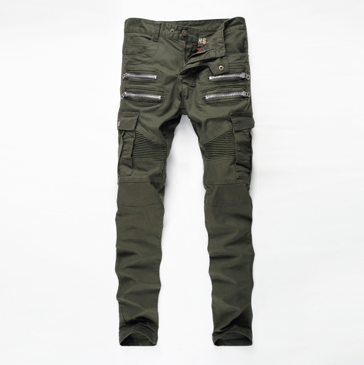 Rugged Biker Cargo/Pencil Jeans