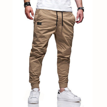 Youth Fashion Casual Tether Loose Cargo Ankle Banded Pants