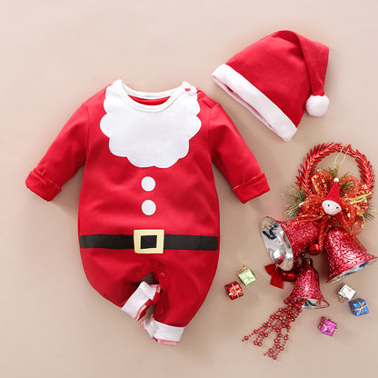 Clothes For Babies Santa Claus Red Green Onesie