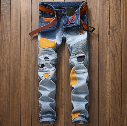 Rugged Biker Cargo/Pencil Jeans