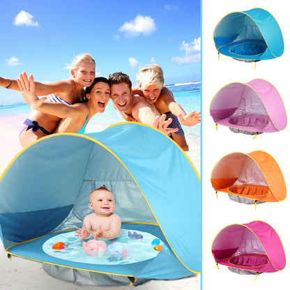 Baby Beach Tent Portable Shade Pool UV Protection Sun Shelter For Infant Outdoor Toys Child Swimming Pool Play House Tent Toys