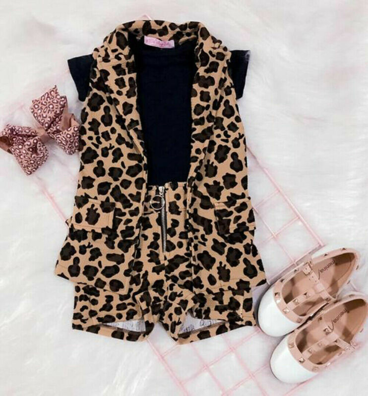 Leopard print suit for children
