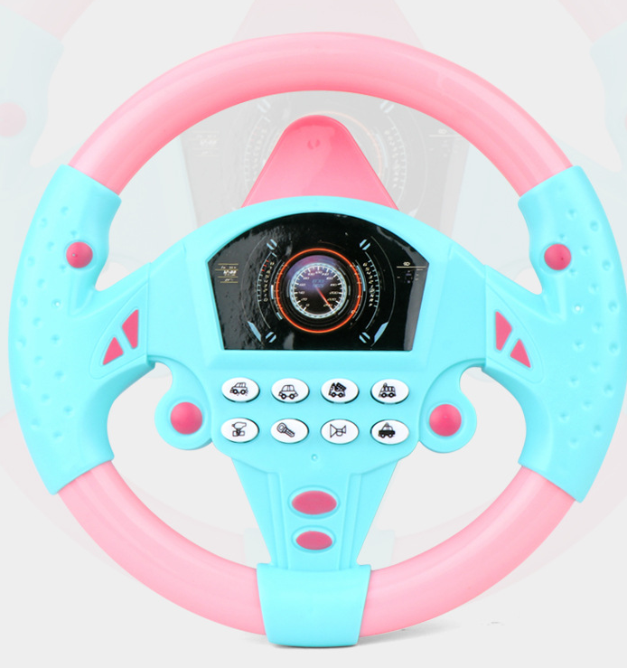 Passenger Seat Steering Wheel Toy With Suction Cup