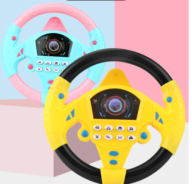 Passenger Seat Steering Wheel Toy With Suction Cup