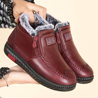 Plush Ankle Boots Winter Warm Shoes Gift For Mom Snow Boots Women
