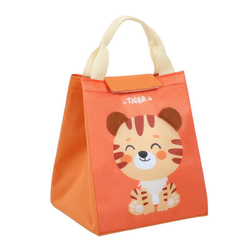 New Cartoon Student Lunch Bag Oxford Cloth Insulation