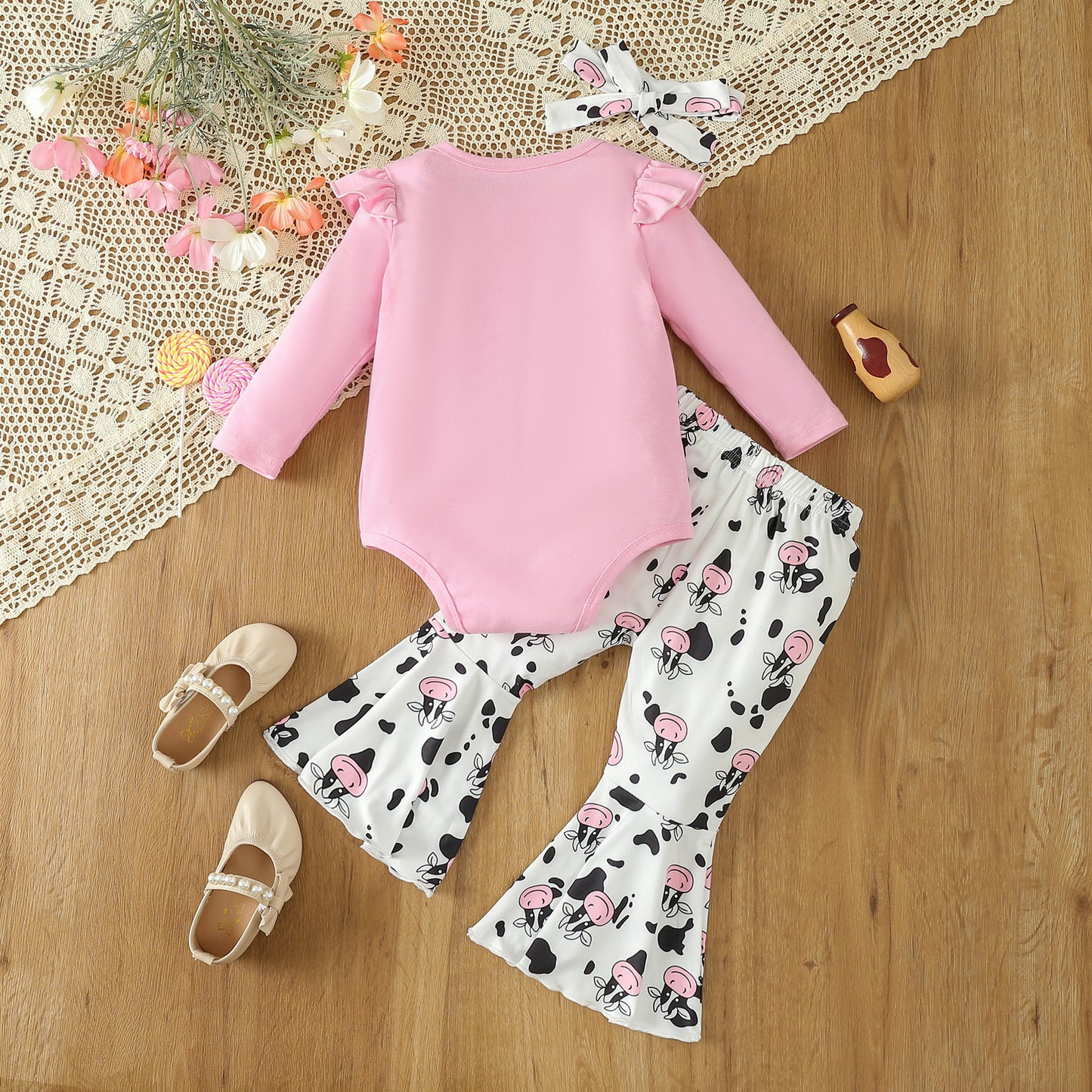 Infant Toddler Clothing Girls Long-sleeve Suit