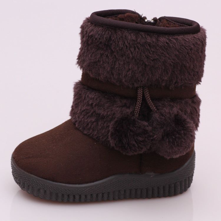 Children's Shoes Winter Classic Foreign Trade Cotton Shoes Soft Bottom Non-slip Warm Snow Boots